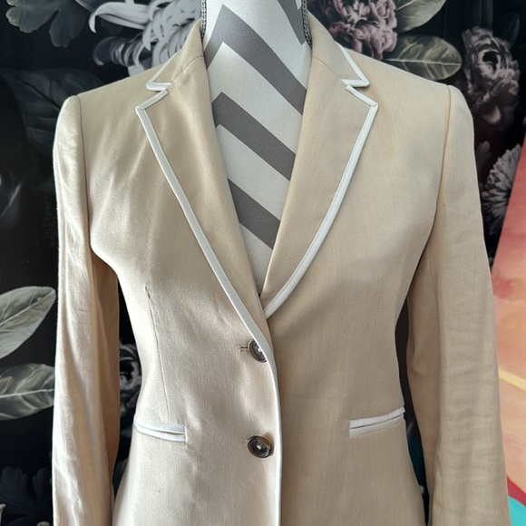 Brooks Brothers tan linen blazer - Picture 2 of 6